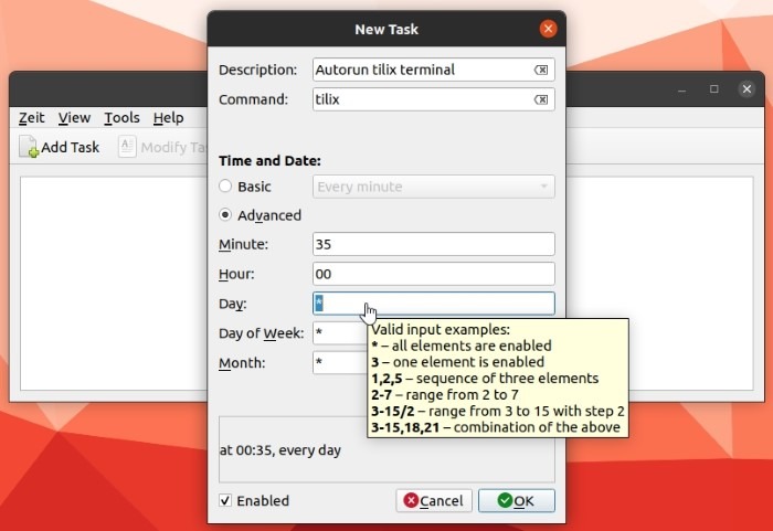 Easy Crontab With Zeit Task Advanced Time Settings