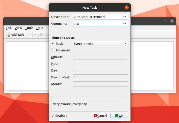 Easy Crontab With Zeit Task Details