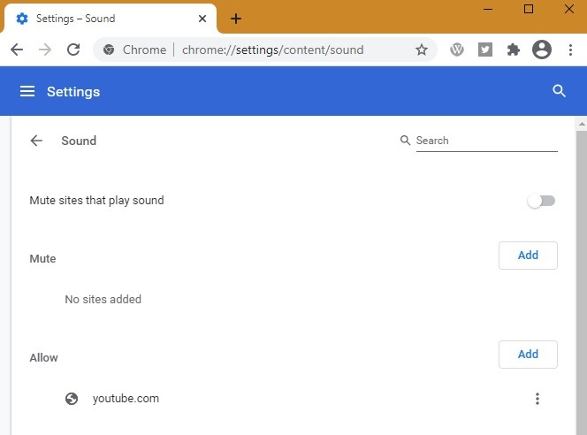 Mute Browsers Google Chrome All