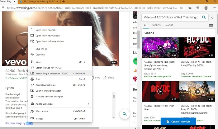 Sidebar Search Edge Youtube