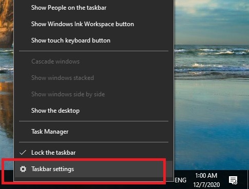Skype Meet Now Taskbar Settings 1