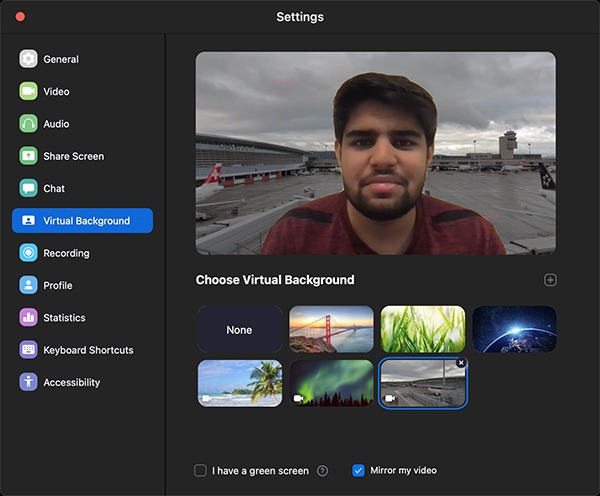 Virtual Background Zoom Set Background