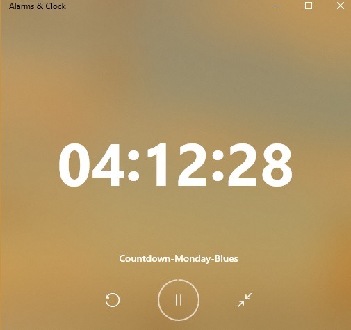 Windows10 Alarms Timers Activated