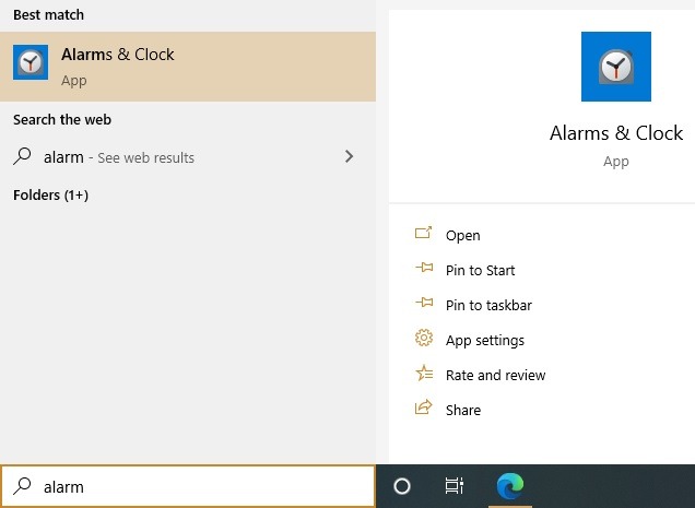 Windows10 Alarms Timers Alarms Clocks App