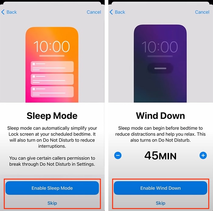 Apple Watch Sleep Tracking Setting Wind Down Mode
