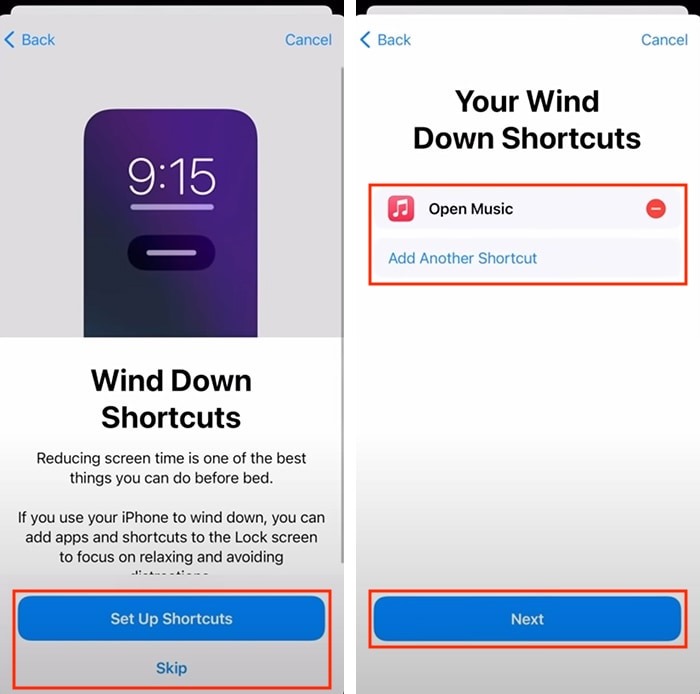 Apple Watch Sleep Tracking Setting Wind Down Shortcuts