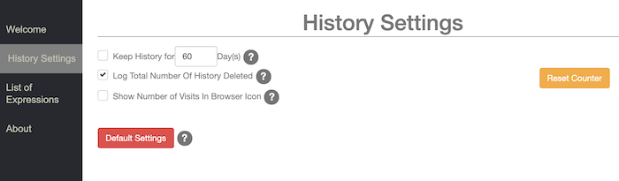 You can automatically delete your Google Chrome browsing history. 