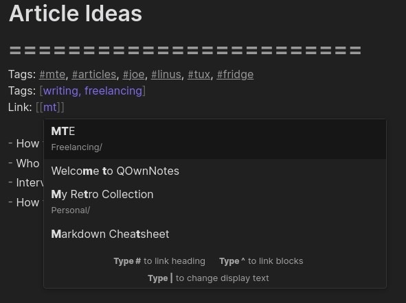 Brain Like Notes With Obsidian Internal Links