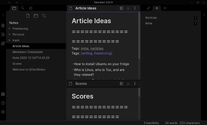 Brain Like Notes With Obsidian Organizing With Tags