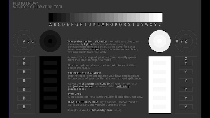 The Photo Friday calibration tool.