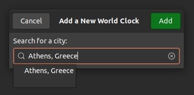 Check Time With Gnome Clocks Add Greened