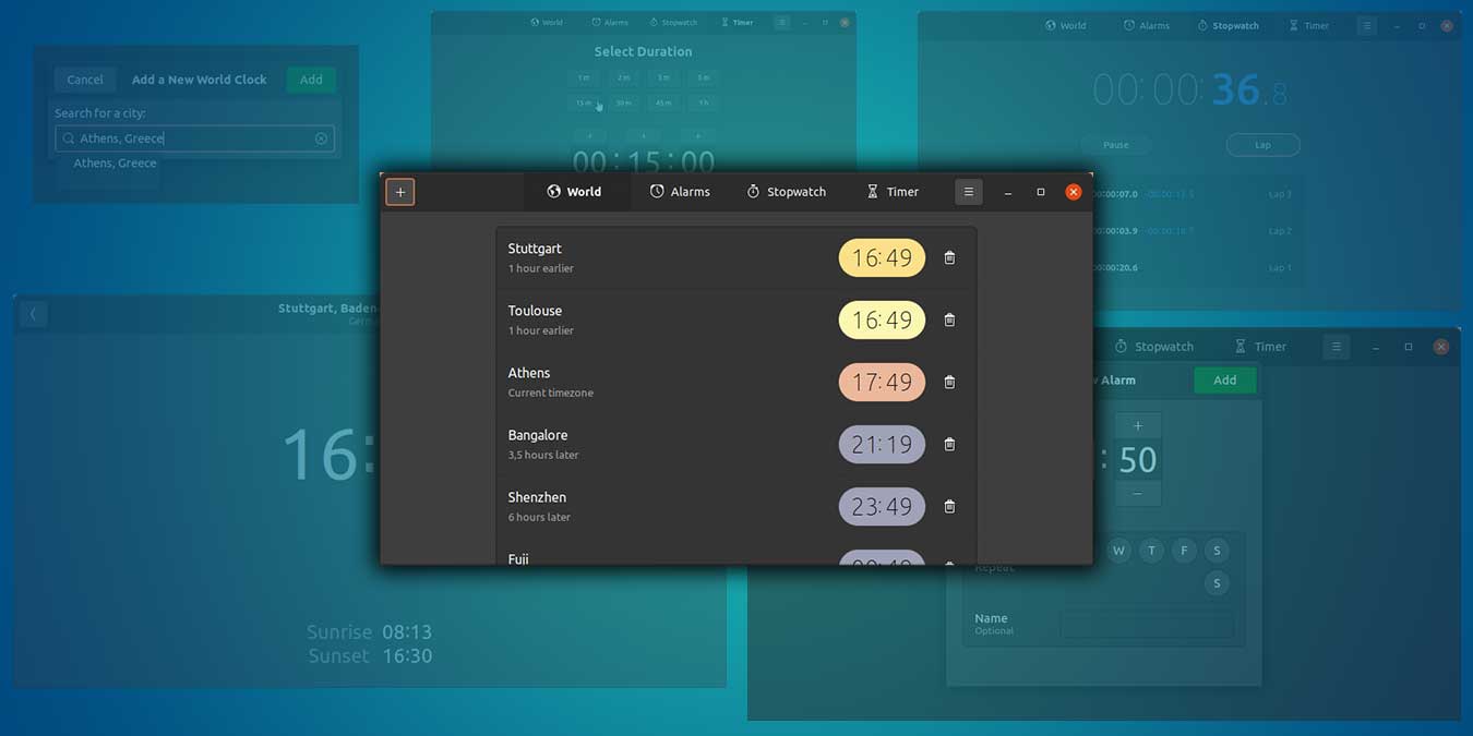 Check Time With Gnome Clocks Featured