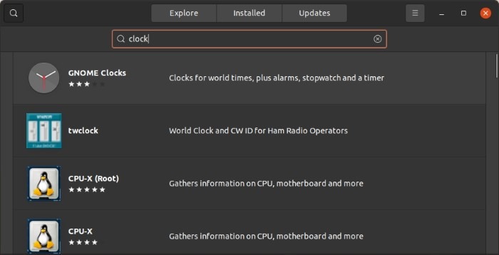 Check Time With Gnome Clocks Find In Software