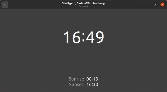 Check Time With Gnome Clocks One Clock Selected