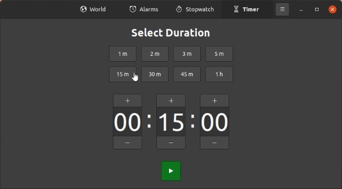 Check Time With Gnome Clocks Timer