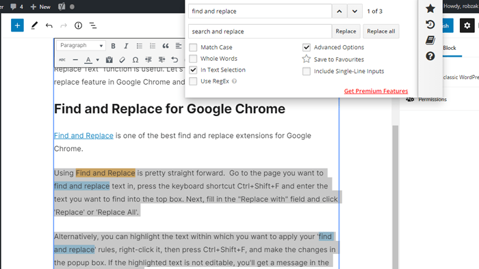 Find And Replace Text Chrome 1 1