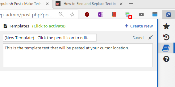 Find And Replace Text Chrome Template 1