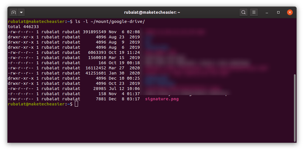 checking mount status