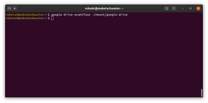 mounting google drive