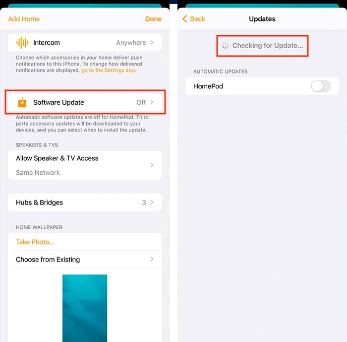 Homepod Software Update Checking For Updates