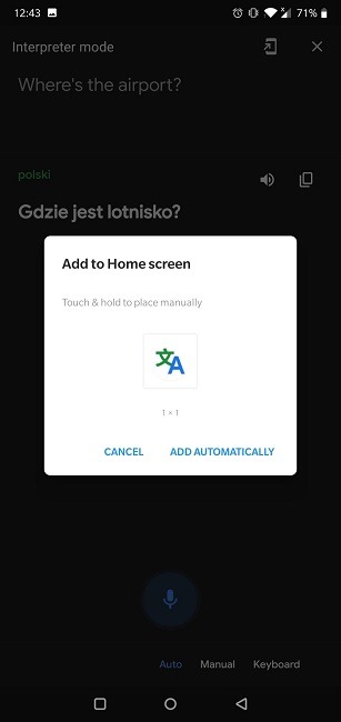 How Google Assistant Interpreter Add Shortcut Home Screen