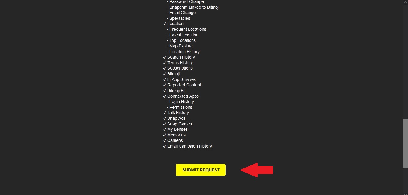 How To Delete Snapchat Data Submit Request