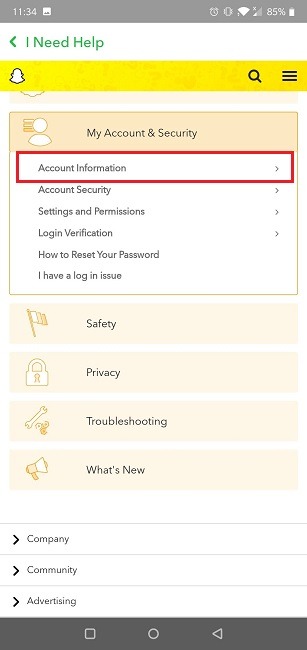 How To Delete Snapchat Mobile App Account Information