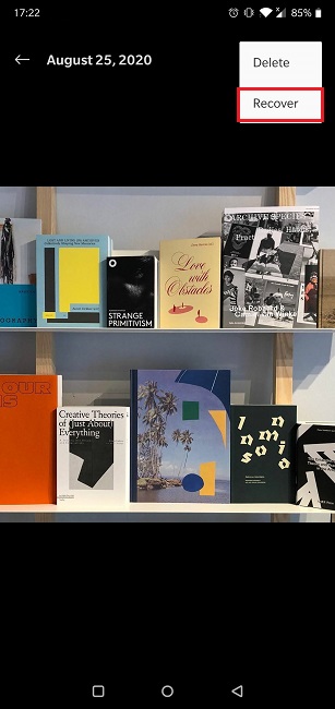 How To Recover Deleted Photos Gallery Restore Single Image