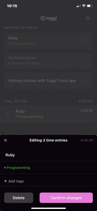 Ios Productivityapps Toggltrack