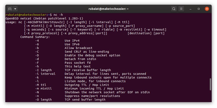 Netcat for Linux