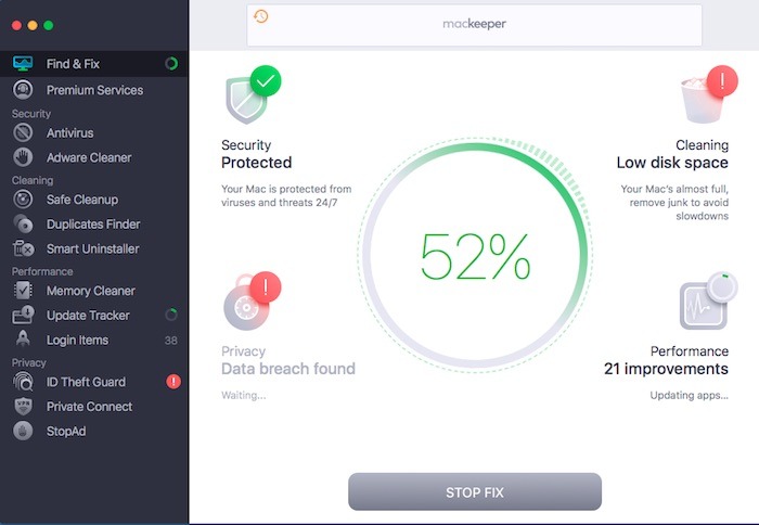 Mackeeper Scanning 3