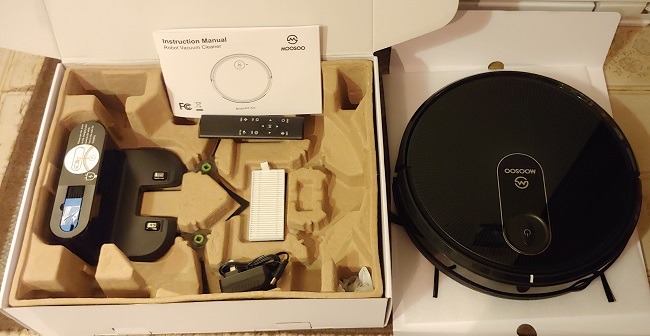 Moosoo Mt 720 Robot Vacuum Cleaner Review Box