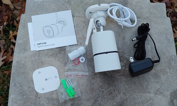 Netvue Vigil Pro Outdoor Security Camera Review Items