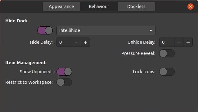 Plank Dock In Ubuntu Behaviour