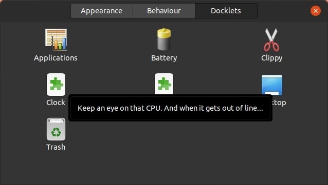 Plank Dock In Ubuntu Docklets