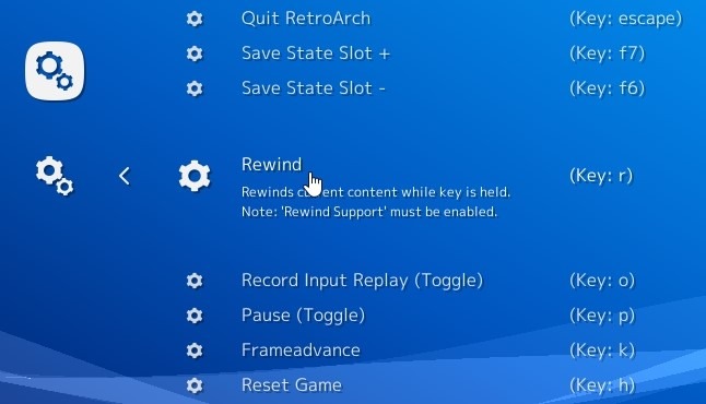 Retroarch Rewind Check Key Mapping