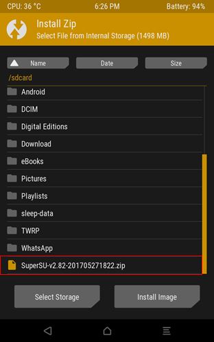 Root Android Phone Recovery Select File