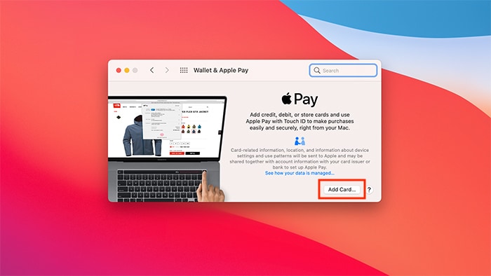 Set Up Apple Pay Wallet Macos