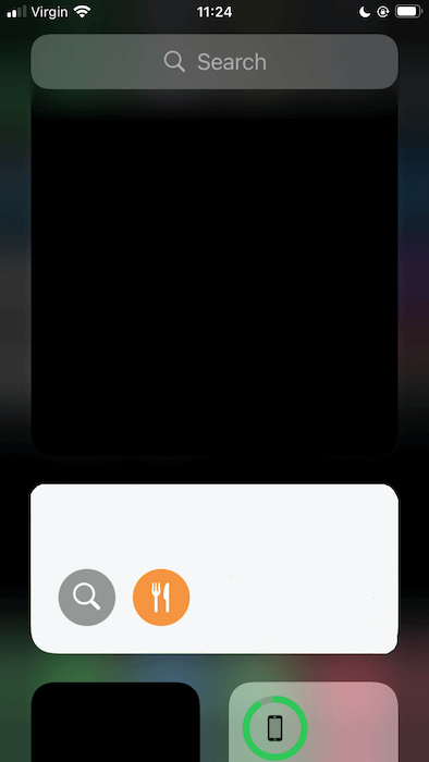 Why not bypass the home screen entirely, with Spotlight Search?