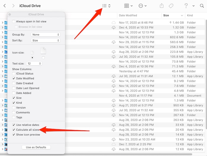 Taking Up Icloud Storage Finder
