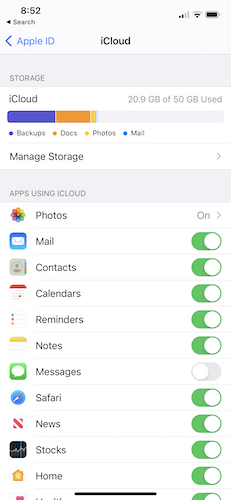 Taking Up Icloud Storage Ios