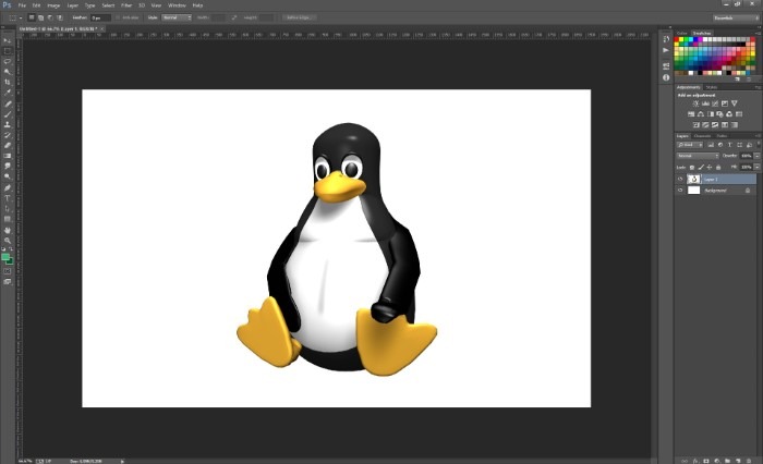 Transparent Backgrounds With Ps Tux Pasted