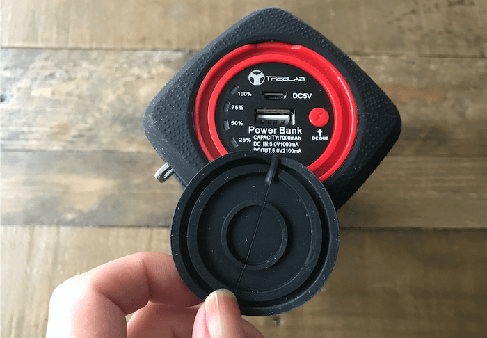 The Treblab Bluetooth speaker can double up as a power bank.