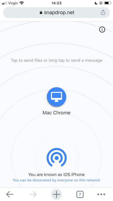 Snapdrop is a file sharing tool that looks strangely familiar. 