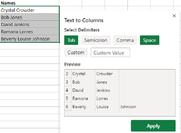 3 Ways To Split Cells In Microsoft Excel Delimiters