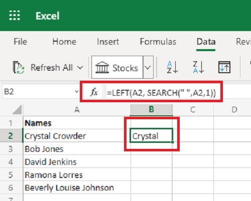 3 Ways To Split Cells In Microsoft Excel Left
