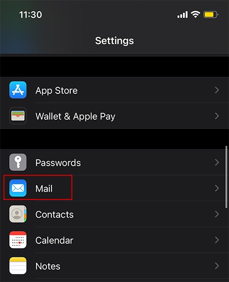 Blocked Senders Mail Settings