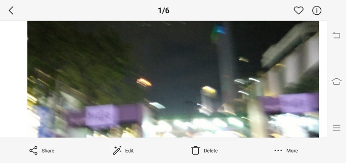 Blurry Android Pic Example