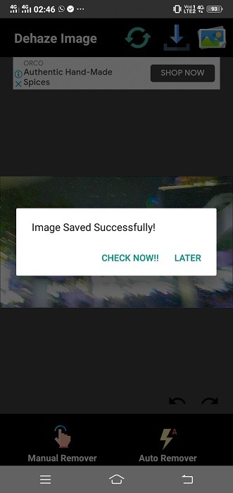 Blurry Android Pic Hexel Image Saved