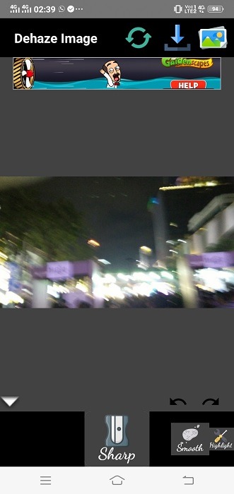 Blurry Android Pic Hexel Manual Sharpen